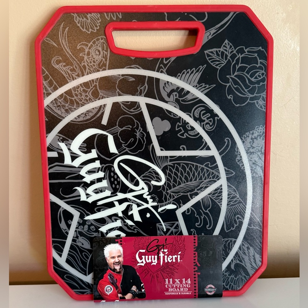 Guy Fieri 11 X 14 Dual Sided Cutting Board NEW